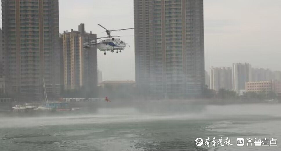 海陆空首次联合应急演练，青岛市“安全宣传咨询日”活动举行