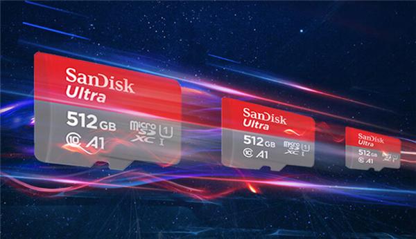 158元闪迪至尊高速移动版TF存储卡512G版降价：读速150MB/s