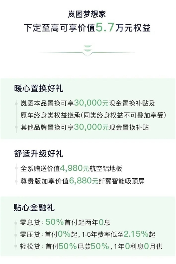 至高5.7万元权益！蓝图梦想家7月购车福利：售33.99万起