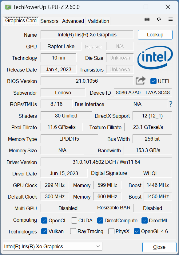 GPU-Z2.60.0发布：终于支持骁龙X！AMDZen5完美了