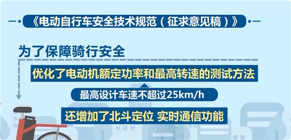 电动自行车新国标最高车速不超25km/h！专家：减少交通事故